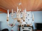 Kristallen luster en houten blok luster 0475951114 of pb, Huis en Inrichting, Ophalen, Zo goed als nieuw