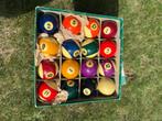 Set biljartballen 54 mm – compleet met originele doos, Sport en Fitness, Biljarten en Poolen, Ophalen, Nieuw, Keu of Ballen