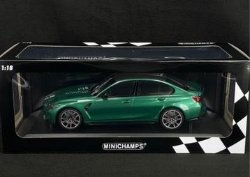 BMW M3 Saloon G80 1:18 Minichamps Isle of Man Groen beschikbaar voor biedingen