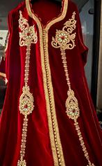 Kaftan taille L XL, Ophalen of Verzenden, Zo goed als nieuw, Rood