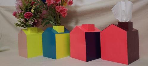 Vaas voor kunstbloemen/boekensteun/tissue box, Huis en Inrichting, Woonaccessoires | Kunstplanten en Kunstbloemen, Nieuw, Ophalen