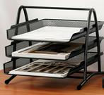 Stapelbare metalen opbergorganizer voor op het bureau, Ophalen, Nieuw