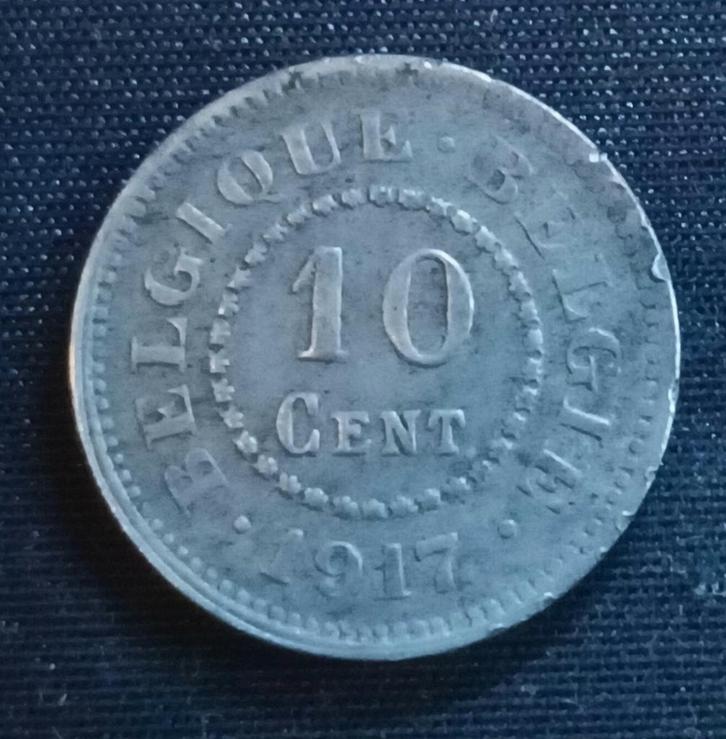 10 cent 1917 FR/VL - Albert I, Postzegels en Munten, Munten | België, Losse munt, Verzenden