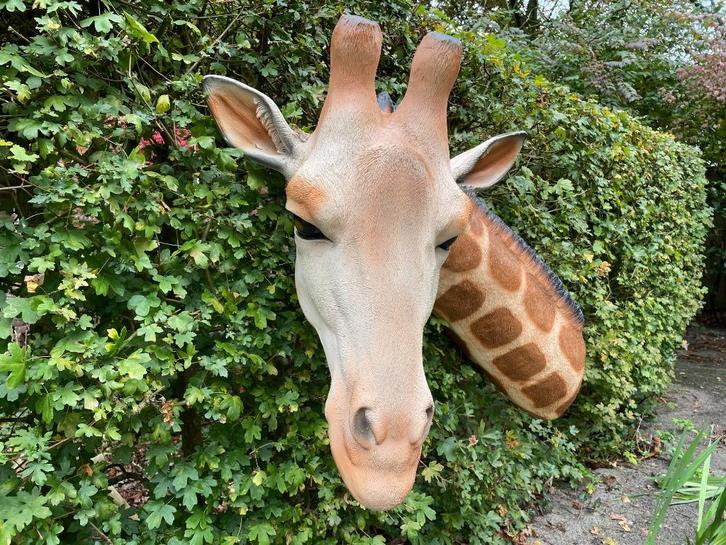 wand giraffe, babykamer, kinderkamer woonkamer 120 cm, Tuin en Terras, Tuinbeelden, Nieuw, Dierenbeeld, Kunststof, Ophalen