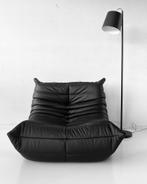 Togo ligne roset zwart lederen lounge, Huis en Inrichting, Ophalen of Verzenden, Zo goed als nieuw, Zwart