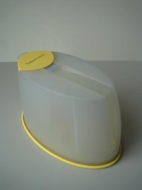 Voorraaddoos voor rijst - muesli - enz - 1,2 l Tupperware, Huis en Inrichting, Keuken | Tupperware, Gebruikt, Blauw, Geel, Ophalen of Verzenden