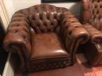 CHESTERFIELD CLUB FAUTEUIL LABEL SPRINGVALE MODEL WOBURN, Huis en Inrichting, Ophalen, Zo goed als nieuw, Leer