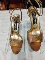 Sandales habillée SCARPINO tout cuir doré taille 37.5, Comme neuf, Enlèvement