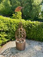 tuinbeeld , kleine peer uit hoefijzers gemaakt, 150 cm hoog, Tuin en Terras, Ophalen, Nieuw, Metaal, Abstract beeld