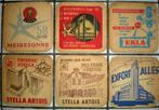 Zes antieke onderzetters - expo 58, Verzamelen, Biermerken, Ophalen of Verzenden, Gebruikt, Viltje(s)