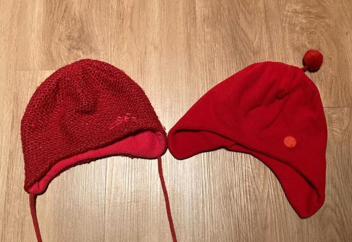 Set 2 meisjesmutjes 47/49, Kinderen en Baby's, Kinderkleding | Mutsen, Sjaals en Handschoenen, Ophalen