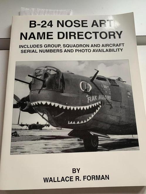 (1939-1945 US BOMMENWERPER) B-24 nose art name directory., Verzamelen, Luchtvaart en Vliegtuigspotten, Gebruikt, Ophalen of Verzenden
