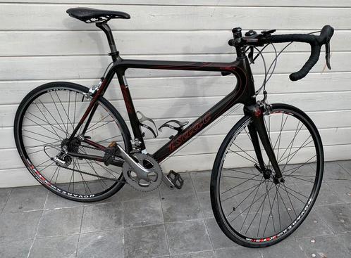 ISAAC full carbon racefiets maat 58,5, Fietsen en Brommers, Fietsen | Racefietsen, Zo goed als nieuw, Heren, Overige merken, Meer dan 20 versnellingen