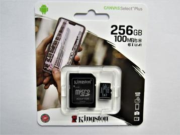 Kingston micro SD kaart 256GB nieuw beschikbaar voor biedingen