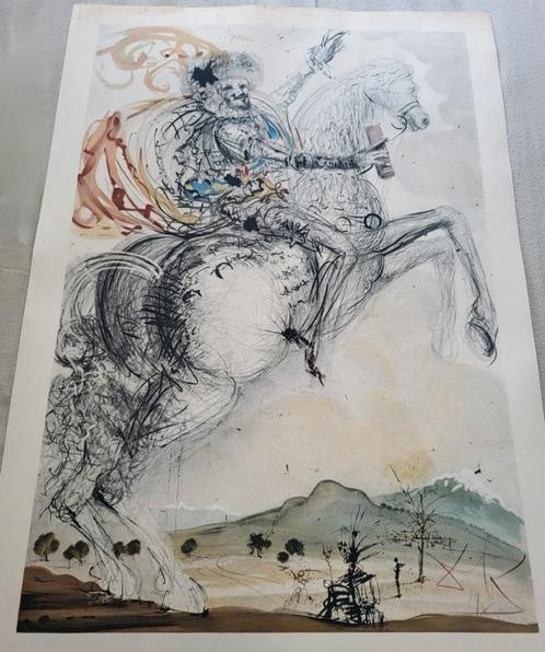 Salvador Dali lithografie, Antiek en Kunst, Kunst | Tekeningen en Fotografie, Ophalen of Verzenden