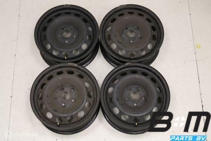 Set 16 inch stalen velgen VW Golf 6 / A3 8P ., Auto-onderdelen, Banden en Velgen, Velg(en), Gebruikt
