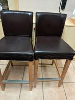 2 barkrukken, Huis en Inrichting, Barkrukken, 2 krukken, Ophalen, Gebruikt, 60 tot 90 cm