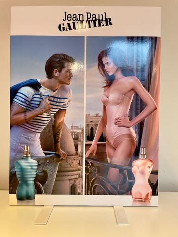 Affiche présentoir double face Jean-Paul Gaultier classique, Enlèvement ou Envoi, Comme neuf