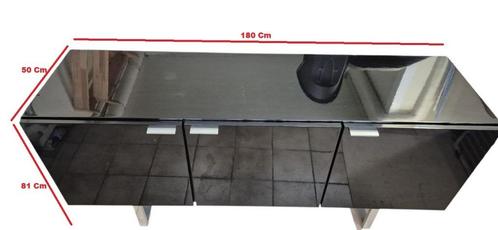 Hoogglans zwart dressoir, Huis en Inrichting, Kasten | Buffetkasten, Zo goed als nieuw, Minder dan 100 cm, 150 tot 200 cm, 50 tot 75 cm