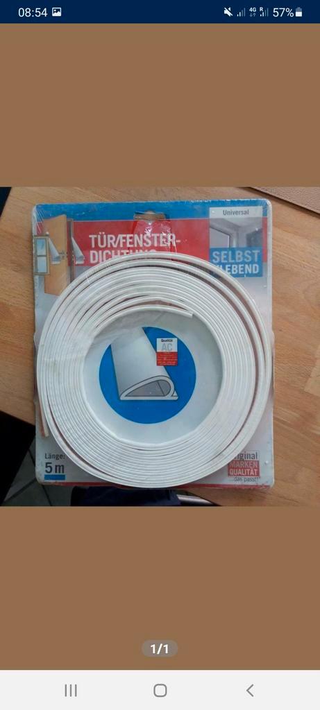 Joint de porte isolation environ 15 mètres, Bricolage & Construction, Isolation & Étanchéité, Neuf, Enlèvement ou Envoi