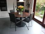 stoelen, Huis en Inrichting, Ophalen, Zwart, Leer, Zo goed als nieuw