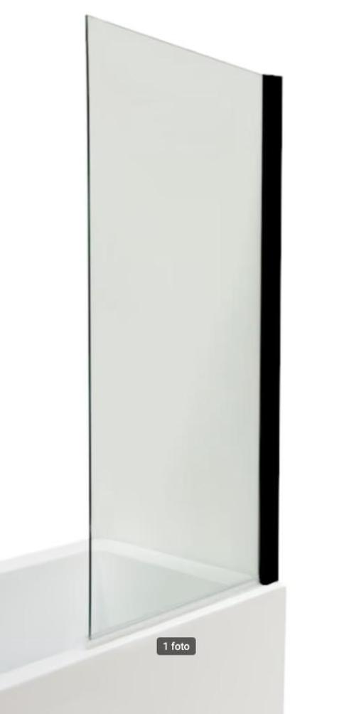 SALE douchewand voor bad Sundvik 80 x 143Mat zwart, Huis en Inrichting, Woonaccessoires | Overige, Nieuw, Ophalen of Verzenden