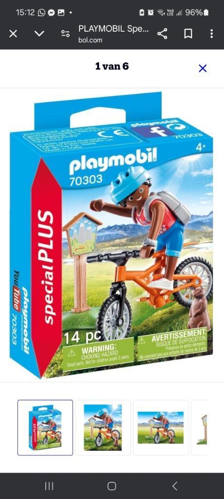 Playmobil Special Plus Mountainbiker, Enfants & Bébés, Jouets | Playmobil, Comme neuf, Ensemble complet, Enlèvement ou Envoi