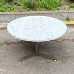 Georges Van Rijck vintage chromen marmeren salontafel uit de, Ophalen, Zo goed als nieuw