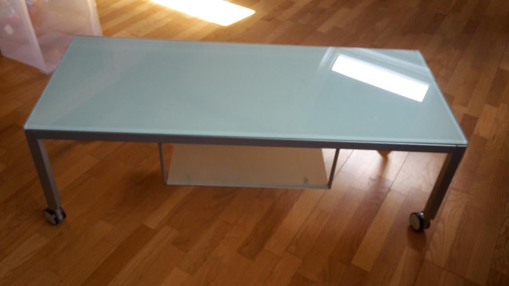 salontafel, Ophalen, Zo goed als nieuw, Rechthoekig, Glas