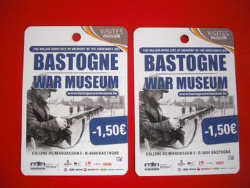 2 BONS DE REDUCTIONS * MUSEE DE BASTOGNE *, Tickets & Billets, Deux personnes, Bon de réduction, Autres types