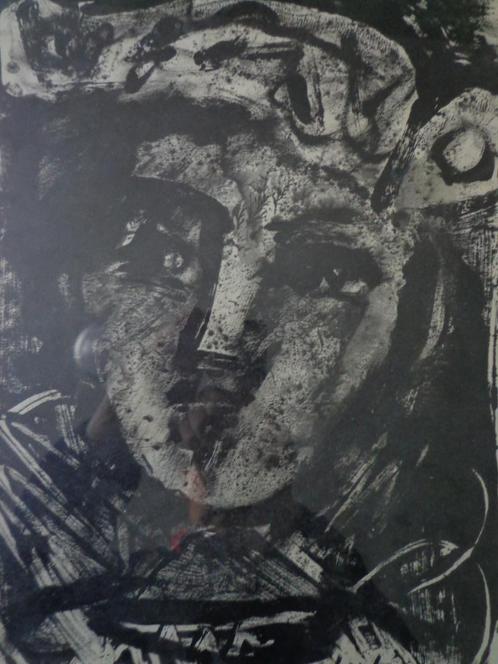 Tekening Constant Lambrecht Vrouw met expressief gezicht, Antiek en Kunst, Kunst | Tekeningen en Fotografie, Ophalen