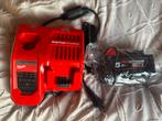 Batterie et chargeur rapide Milwaukee M18, Doe-het-zelf en Bouw, Gereedschap | Boormachines, Ophalen of Verzenden, Zo goed als nieuw