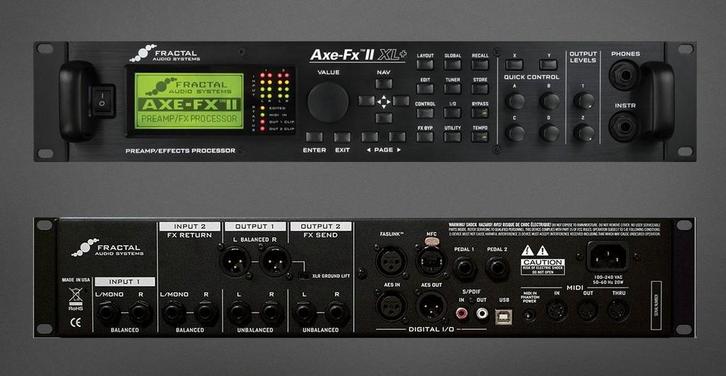 Fractal Axe-Fx II XL+ + MFC-101 MkIII, Musique & Instruments, Amplis | Basse & Guitare, Comme neuf, Guitare, Enlèvement ou Envoi
