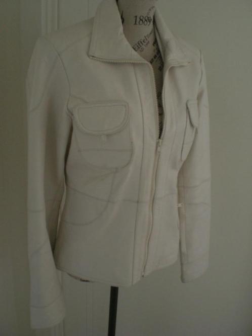 Veste Cuir Crème.Marque: "Vero Moda". Taille L, Kleding | Dames, Jassen | Zomer, Gedragen, Maat 38/40 (M), Ophalen of Verzenden