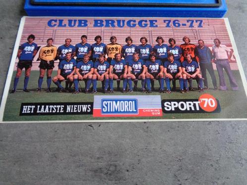 AUTOCOLLANT DE FOOTBALL club Bruges sport 70 stimorol 1976/1, Hobby & Loisirs créatifs, Autocollants & Images, Autocollant, Enlèvement ou Envoi