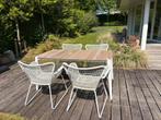Diphano Icon teak tuintafel Manutti, Tuin en Terras, Tuinsets en Loungesets, Ophalen of Verzenden, Zo goed als nieuw, Aluminium