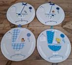 10 Vintage kartonnen geboortebordjes, baby, kat, hond, Antiek en Kunst, Ophalen of Verzenden