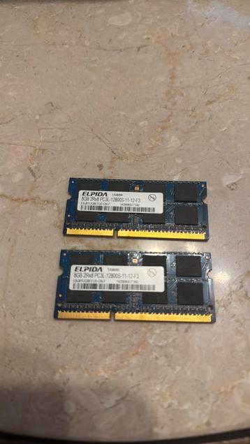 ELPIDA 16GB (2x8GB) DDR3L 1600 MHz RAM beschikbaar voor biedingen