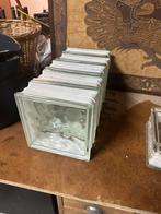 7 Briques de verre 19/19cm-8cm, Bricolage & Construction, Briques, Enlèvement ou Envoi, Comme neuf, Autres types