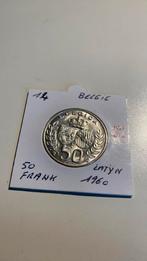België 50 frank 1960 latijn zilver, Postzegels en Munten, Munten | België, Ophalen of Verzenden, Zilver