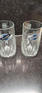 4 oude bierglazen Steendonk. BR DUVEL en Palm, Enlèvement ou Envoi, Duvel