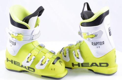 Chaussures de ski 33 34 EU pour enfants HEAD RAPTOR 40, jaun, Sports & Fitness, Ski & Ski de fond, Utilisé, Chaussures, Head, Carving