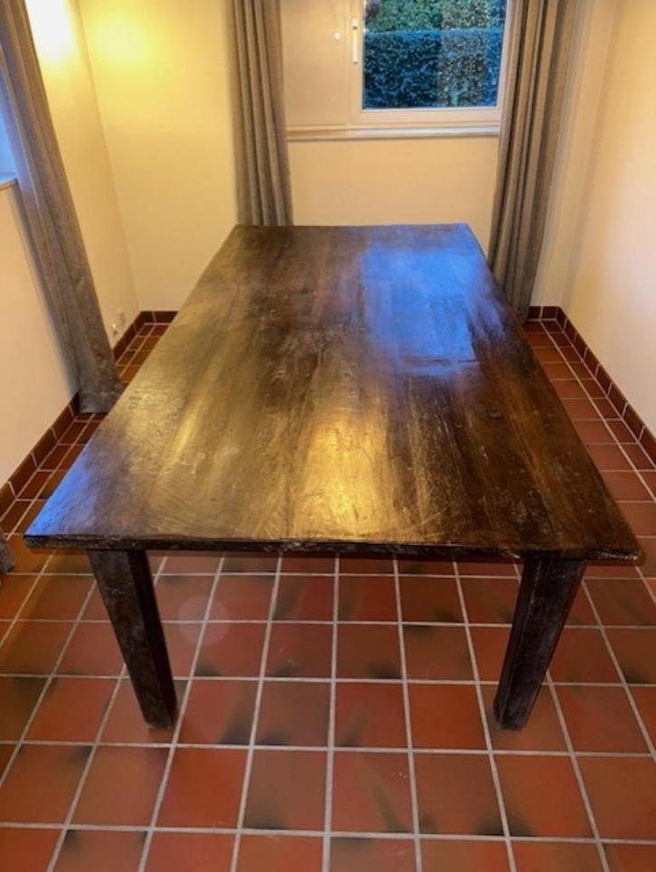Eettafel, Huis en Inrichting, Tafels | Eettafels, Zo goed als nieuw, 100 tot 150 cm, 200 cm of meer, Vijf personen of meer, Rechthoekig