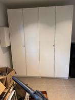 2 witte kasten met legplanken (230x200cm), Huis en Inrichting, Ophalen, Met deur(en), 200 cm of meer, 50 tot 100 cm