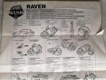 M.A.S.K. Raven Handleiding (Kenner) beschikbaar voor biedingen