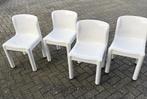 Kartell 4875 Carlo Bartoli Vintage stoelen, Ophalen, Kunststof, Wit, Zo goed als nieuw