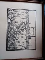 Prent houtsnede van Antwerpen van Bernard Van De Putte, Antiek en Kunst, Kunst | Litho's en Zeefdrukken, Ophalen