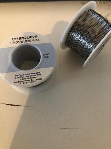 Chipquik SMDSW.020 OZ4 2x soldeerrollen vol beschikbaar voor biedingen