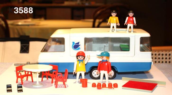 Playmobil 2 vintage caravans (3588 en 3249), Kinderen en Baby's, Speelgoed | Playmobil, Gebruikt, Complete set, Ophalen of Verzenden