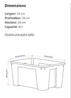 3 bacs de rangement Ikea avec couvercle, Maison & Meubles, Comme neuf, Enlèvement